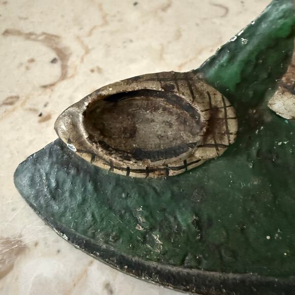 Antique Hubley Cast Iron Golfer Doorstop A Difficult Lie 238 Vintage Academia - Picture 10 of 11